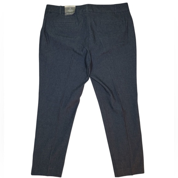 Van Heusen Classic Fit Ankle Stretch Denim Trouser Size 12 Short - Picture 2 of 11
